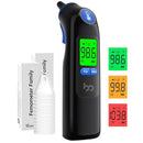 Ear Thermometer, Highly Accurate Ear Thermometer for Kids, Adults and Babies, 30 Memory Recall, 1s Result and 3-Color Fever Alert, with 24 Disposable Probe Covers, Blue by TinyTreasures Baby Boutique