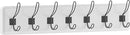 HBCY Creations White Solid Wood Wall Mounted Coat Rack with Shelf, 7 Hooks, 34" Long - Kitchen, Mudroom, Entryway, Bathroom - Includes Mounting Hardware, Coat Hanger, Dog Leash Hooks, Towel Rack by CozyNest Decor