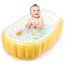 MINK Inflatable Baby Bathtub – Compact, Portable Bath Tub with Anti-Sliding Saddle Horn Seat, Ideal for Travel & Home – Suitable for Infants 0-6 Months by TinyTreasures Baby Boutique