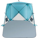 Beach Tent,Beach Sun Shelter with UPF 50+UV Protection with Extendable Floor mat for 3-4 Person, Waterproof Portable Easy Setup Beach Canopy Shade Tent for Outdoor Camping, Picnics by TinyTreasures Baby Boutique