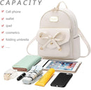 I IHAYNER Girls Bowknot Cute Leather Backpack Mini Backpack Purse for Women by TinyTreasures Baby Boutique