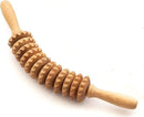 Tuuli Wooden Massage Roller for Waist and Thigh, Multi-Functional Body Roller for Cellulite Reduction and Muscle Tension, Natural Massager for Women and Men (Curved) by CozyNest Decor