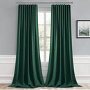 MIULEE Hunter Green Back Tab Blackout Curtains 102 Inch Long 2 Panels Set for Living Room Bedroom, Rod Pocket/Pinch Pleated Thermal Insulated Room Darkening Floor to Ceiling Window Drapes by TinyTreasures Baby Boutique