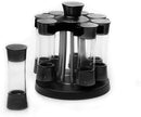 Kitchen Art Elite Auto-Measure Spice Professional 8 Compartments Black 7.45 x 7.45 x 8.25 inches by CozyNest Decor