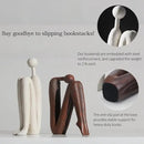 Decorative Bookends for Heavy Books, Thinker Statue Book Holders for Shelves & Office Desk, Abstract Decor Aesthetic Book Ends Stoppers, Modern Bookshelf Decoration by CozyNest Decor