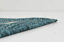 Unique Loom Outdoor Border Collection Area Rug - Soft Border (2'x 6' 1" Runner, Teal/ Ivory) by GreenHaven Gardens