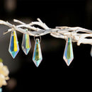 50pcs 38mm Suncatcher Crystal Icicle Prisms Pendant, Icicle Chandelier Crystals Pendants Drops Lamp Candle Holders Curtain DIY Parts Sun Catcher(AB Colors) by GreenHaven Gardens