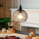 JHY DESIGN Hanging Lamp Black Battery Powered Decorative Pendant Lamp Metal Cage Battery Lamp with 6 Hours Timer for Bar Bedroom Garden Parties Patio Indoor Outdoor Living Room(Round) by GreenHaven Gardens