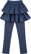 Girls School Uniform Pants Leggings with Skirts Stretch Warm Jegging 4-12 Years by TinyTreasures Baby Boutique