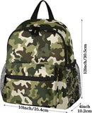 Toddler Backpack for Boys Girls - 12 Inch Green Camo Kids Backpacks Preschool Kindergarten Lightweight Waterproof Schoolbag Book Bag for School by TinyTreasures Baby Boutique