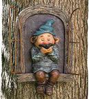Whimsical Fairy Garden Gnome Statue, Tree Faces Decor Outdoor -5.9 Inch, Funny Garden Tree Decoration,Ideal Patio Yard Lawn Porch Decoration by GreenHaven Gardens