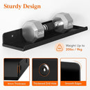 Lifewit Floating Shelves for Wall, 8 Pack Black Acrylic Shelf 15" Room Decor for Bookcase/Vinyl Record Display/Photo/Picture in Bedroom, Living Room, Bathroom, Kitchen Storage and Organization by TinyTreasures Baby Boutique