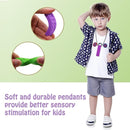 Chew Necklaces for Sensory Kids, 5PCS Building Block Silicone Chewy Necklace for Boys and Girls with Autism Biting Chewing, BPA Free Teether Toys for Baby Toddler and Infant Teething by TinyTreasures Baby Boutique
