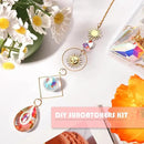 ilclviz DIY Suncatcher Making Kits for Adults 200PCS DIY Crystal Suncatcher Kit Sun Catchers Prism Supplies, DIY Gifts for Mom(Gold) by GreenHaven Gardens