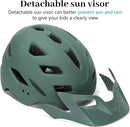 Kids Bike Helmet, Youth Toddler Boys Girls Helmets, 2 Size Adjustable for Ages 2-3-5-8-14 Years, Child Helmet with Visor and LED Light, Lightweight Multi-Sport Bicycle Scooter Cycling Helmets by TinyTreasures Baby Boutique