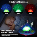 Baby Musical Crib Mobile with Hanging Rotating Toys, Remote Control, Lights Projector Function Music Box, Cartoon Rattles for Babies Boy Girl 0-24 Months, Newborn Sleep with 108 Melodies (Plane) by TinyTreasures Baby Boutique