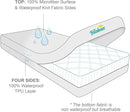 Zippered Crib Mattress Protector - Waterproof Crib Mattress Encasement, Breathable and Absorbent, 6 Sides Fully Encased Cover by TinyTreasures Baby Boutique