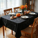 sancua Square Tablecloth - 54 x 54 Inch - Stain and Wrinkle Resistant Washable Polyester Table Cloth, Decorative Fabric Table Cover for Dining Tables, Buffet Parties and Camping, Black by CozyNest Decor