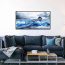 ZUITINGHUA Black Framed Canvas Wall Art For Living Room Wall Decor For Bedroom Office Wall Decoration Ocean Landscape Paintings Black And White Pictures Artwork Room Aesthetic Home Decor 20x40 In by CozyNest Decor