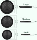 U0U 3 Size Round Stepping Stone Mold,10" 11.4" 12.6" Cement Molds for Concrete,Plastic Concrete Molds for Casting Garden Pathmate Pavement Precast and Forms Walkway by GreenHaven Gardens
