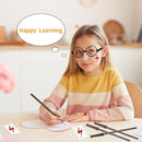 Wizard Theme Party Favors - Wand Pencils Wizard Glasses with No Lenses Lightning Bolt Scar Temporary Tattoo for Teen Kid Student Magic Birthday Party Favors School Reward Halloween Decor 12pcs each by TinyTreasures Baby Boutique