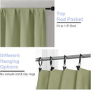 Simplebrand Ava Sage Green Extra Long 10ft Room Daekening Curtains for Patio 120 Inches Long 2 Panels Set, Solid Thermal Insulated Energy Saving Rod Pocket Window Treatment Drapes, 50 Wx120 L by TinyTreasures Baby Boutique