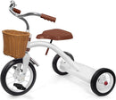 KRIDDO Classic All Metal Toddler Trike, Gift for Boys and Girls Ages 2 to 4 Year Old, Tricycle for 1 to 3 Year Olds, Sturdy Rear Deck, Deluxe Steer and Ergonomics Grip, Indoor and Outdoor, White by TinyTreasures Baby Boutique