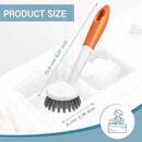 Patelai 12 Pack Kitchen Scrub Dish Brush with Long Handle Dish Scrubber with Stiff Bristles Scrub Brushes for Kitchen Dishes Washing Tools, Pots, Pans and Sink Cleaning (Multicolor) by CozyNest Decor