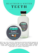 Vanman's - Oral Mouth Care Kit with Powder Toothpaste (2.5 Ounce) and Oral Rinse Mouthwash (8 Ounce) - Aloe, Mint Remineralizing Mouthwash and Tooth Powder with Coconut Charcoal, Egg Shell by CozyNest Decor