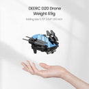 DEERC D20 Mini Drone with Camera for Kids, Remote Control Toys Gifts for Boys Girls with Voice Control, Gestures Selfie, Altitude Hold, Gravity Control, One Key Start, 3D Flips 2 Batteries, Blue by TinyTreasures Baby Boutique