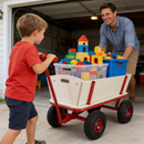 Wooden Children's Outdoor Stroller with Four-Wheel Design by HouseOfZazla