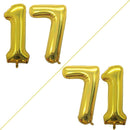GOER Number 17 Balloons for 17th Birthday Sweet 17 Party Decorations,42 Inch Jumbo Foil Helium 71 Balloons for 71st Birthday Party Decoration (Gold) by TinyTreasures Baby Boutique