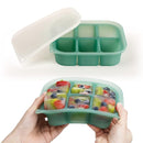 haakaa Silicone Baby Food Tray - Breastmilk Homemade Baby Food Mold - Baby Fresh Food Freezer Tray - Ice Cube Tray - - 4m+ Baby Toddler Kid - Pea Green by TinyTreasures Baby Boutique