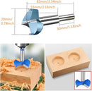 Automatic Lock Tongue Cabinet Drawer Lock 【Keyed Alike】& Forstner Drill Bit Furniture Locker Lock Showcase Lock Drilling Diameter 3/4"/19mm for (3/5"-/15mm -7/8"-/22mm) Door Panel by TinyTreasures Baby Boutique