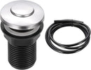 RQYEKDO Garbage Disposal Air Switch Kitchen Sink Top Long Stainless Steel Brushed Nickel Long 32mm/1.26 inch for Food and Waste Disposal On/Off Air Button Parts by CozyNest Decor