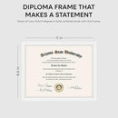 Homeforia 8.5 x 11 Diploma Frame White Wood, High End Oak 8.5x11 Certificate Frames, 11x8.5 Document Frames for Wall or Tabletop, 8.5 by 11 Award White Wooden Frame, Tempered Glass, Wall Kit, Set of 1 by CozyNest Decor