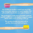 The Humble Co. Bamboo Toothbrushes (5pk) – Toothbrushes for Superior Oral Care, Dental Hygiene, and Gum Care, BPA Free (Ultra Soft Bristles) by CozyNest Decor