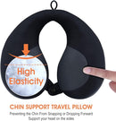INFANZIA Kids Chin Supporting Travel Neck Pillow, Helps Support Head and Neck, Comfortably Designed for Head, Neck, and Chin Support - Ideal for Toddlers and Children,Black by TinyTreasures Baby Boutique