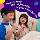 Burst Kids & Toddlers Electric Toothbrush (Pink) | Soft Bristles | Two Minute Timer | Rechargeable Battery | Easy-Grip Silicone Handle | 2 Modes for Healthy Smiles | Ages 3+ by TinyTreasures Baby Boutique