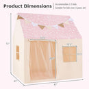 INFANS Kids Play Tent with Glow in The DarkWashable Mat Star Light Windows, Anti-Trip Large Playhouse Toys for Children Boys Girls, Indoor Outdoor Princess Tents Castle for Toddlers (Fluorescent Pink) by TinyTreasures Baby Boutique
