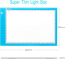 Light Box Drawing Pad, Tracing Board with Type-C Charge Cable and Brightness Adjustable for Artists, AnimationDrawing, Sketching, Animation, X-ray Viewing (A4-Blue) by TinyTreasures Baby Boutique