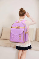 Gazigo Children Princess Waterproof PU Backpack for Girls Elementary School Girl Bookbags by TinyTreasures Baby Boutique