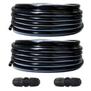 Drip Irrigation Kit 64ft 5/16“ID Inche Pipe Solutions for Large Gardens with Low Water Pressure Away from The Water Source by GreenHaven Gardens
