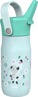 Zak Designs Harmony Gabby's Dollhouse Kid Water Bottle for Travel, 14oz Recycled Stainless Steel, Leak-Proof When Closed and Vacuum Insulated (Pandy Paws, Cakey Cat, Mercat, Kitty Fairy) by TinyTreasures Baby Boutique