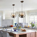 5-Light Vintage Crystal Branch Chandelier Farmhouse Hanging Pendant Light Fixtures for Living Room Dining Room Foyer Kitchen Island Hallway, Aged Bronze by CozyNest Decor