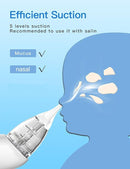 Baby Nasal Aspirator, Electric Nose Sucker with 5 Levels Suction, Soothing Light & Nursery Rhymes (White) by TinyTreasures Baby Boutique