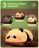 ATSUI Cute Panda Night Light, LED Squishy Novelty Animal Night Lamp, Food Grade Silicone 3 Level Dimmable Nursery Nightlight for Desk Decor, Funny Gifts Stuff for Boys Girls Baby, White Elephant Gifts by TinyTreasures Baby Boutique