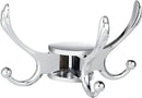 Heavy Duty Swivel Coat Hook Space Saving Towel Rope Hook Wall Mount Triple Swing Arms for RV Bathroom Kitchen Garage,Polished Chrome by CozyNest Decor