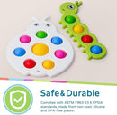 LiKee Fidget Popper Sensory Baby Toys for 10+ Months, Push and Popping Busy Board, Montessori Toys for 1+ Years Old, Airplane Car Travel Toy for Toddlers 1-3 Stress Relief (2 Pieces) by TinyTreasures Baby Boutique