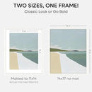 Homeforia 14x17 Picture Frame White, High End Oak 14x17 White Wood Frame with Mat 11x14 Photo, 14 x 17 Wooden Poster Frames Matted to 11 by 14, 17x14 Hanging Frames, Tempered Glass, Wall Kit, Set of 1 by CozyNest Decor
